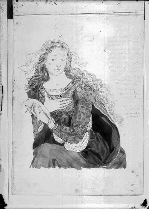 Studio di figura in costume rinascimentale 1
